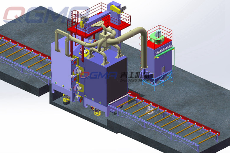 通过式抛丸机的手艺处理